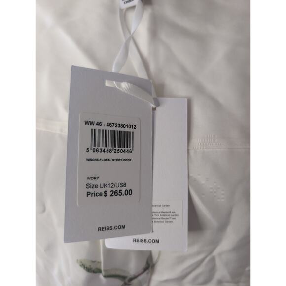 Reiss NYBG Winona Botanical boho earthy hippie satin floral shirt NWT - Picture 8 of 10